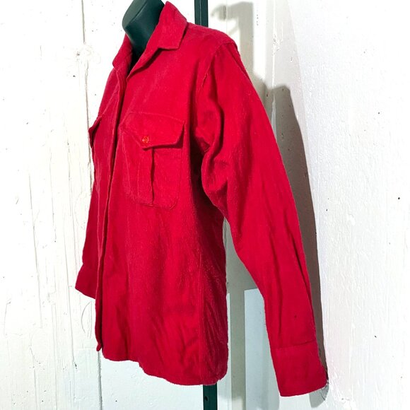 Vintage L.L. Bean Red Button Up Blouse Size Medium - Picture 10 of 10